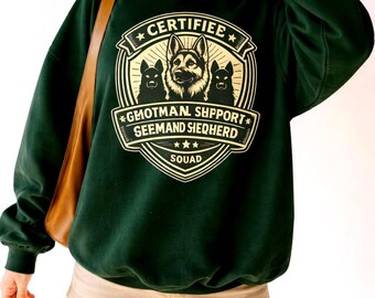 Emotional Support German Shepherd Shirt Funny Dog Owner Mental Health Gift