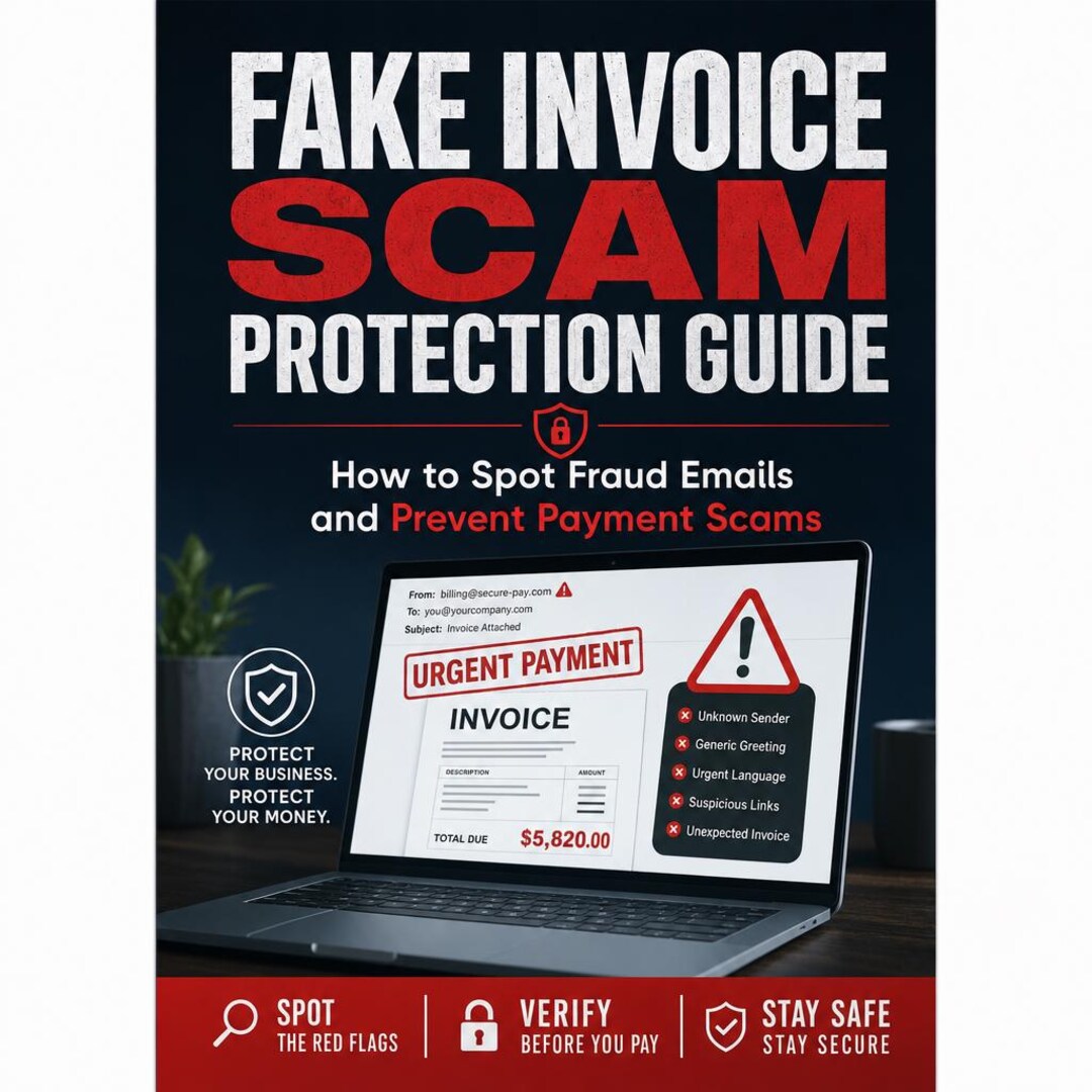 Scam Invoice Example Fake Invoice Scam Protection Guide | Spot Fraud Emails, Verify Invoices ...
