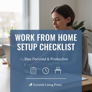 Work From Home Setup Checklist | Remote Work Starter Guide for Beginners & Productivity PDF