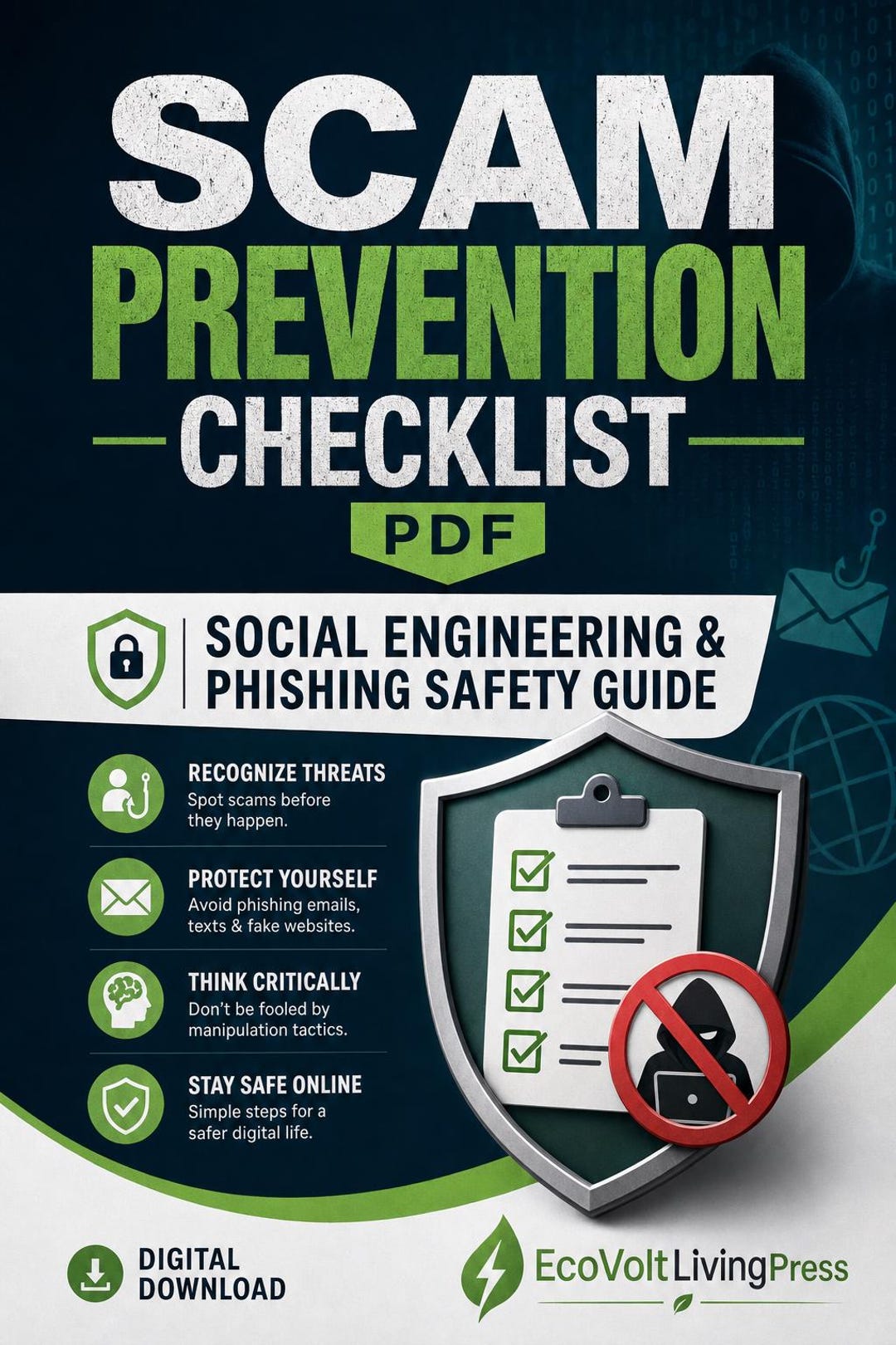 Onlin Scams Guide.pdf Scam Prevention Checklist PDF | Social Engineering & Phishing Safety ...