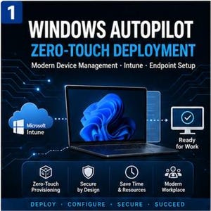 Device Management Poster Pack · Windows · Intune · Autopilot · BitLocker · MSP · Sysadmin · 8 Tech Posters