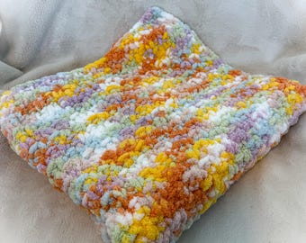 Fuzzy Candy Sky Baby Blanket