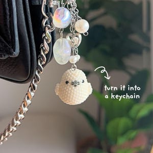 Beaded Chubby Bird Pattern PDF • 3D Seed Bead Tutorial | Peyote Stitch Keychain DIY image 7