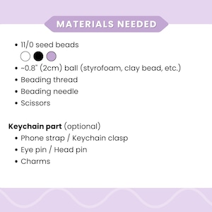 Beaded Whale Pattern PDF • 3D Seed Bead Tutorial | Peyote Stitch Keychain DIY image 4