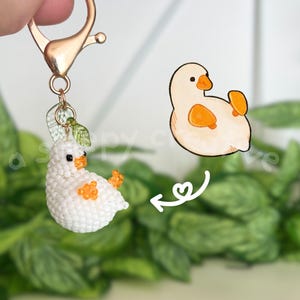 3D Beaded Duck Drawing & Craft
