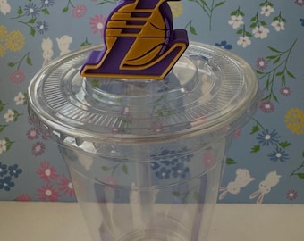 Adorno para pajita 3D de Los Angeles Basketball