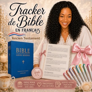Bible tracker in French: Old Testament (Bible reading plan)