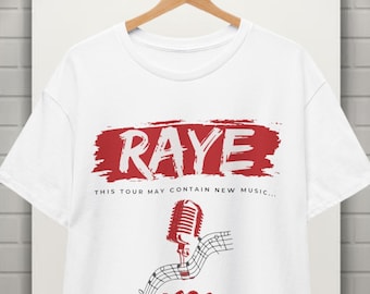 Limited Custom Raye Tour Tshirt, Unisex Tee, Concert Merch, Music Lover Gift, Graphic Band Shirt, Vintage Festival Top