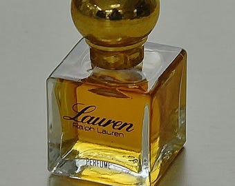Vintage LAUREN by RALPH LAUREN Pure Parfum Perfume 7 ml 1/4 oz Old Formula Cosmair splash