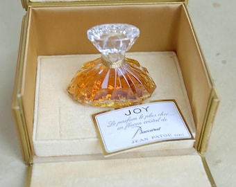Vintage JOY by JEAN PATOU Baccarat Crystal Collectible Sealed Flacon Pure Parfum 30 ml 1 oz