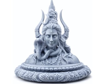 Lord Shiva Statue ( 3 inches) | Shiv Murti  for Car Dashboard, Home & Office | Hindu Spiritual Decor Gift
