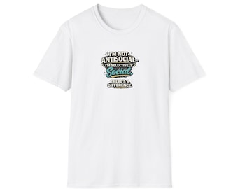 Maglietta unisex Softstyle antisociale