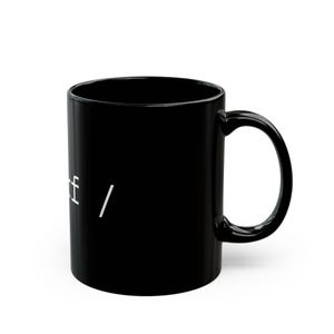 Linux Command Line rm -rf Terminal Code Mug | Black Ceramic image 2