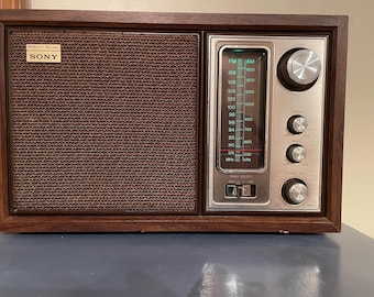 Vintage Sony ICF-9650W AM/FM Transistor Radio – Replaced Speaker, Fine Tuning