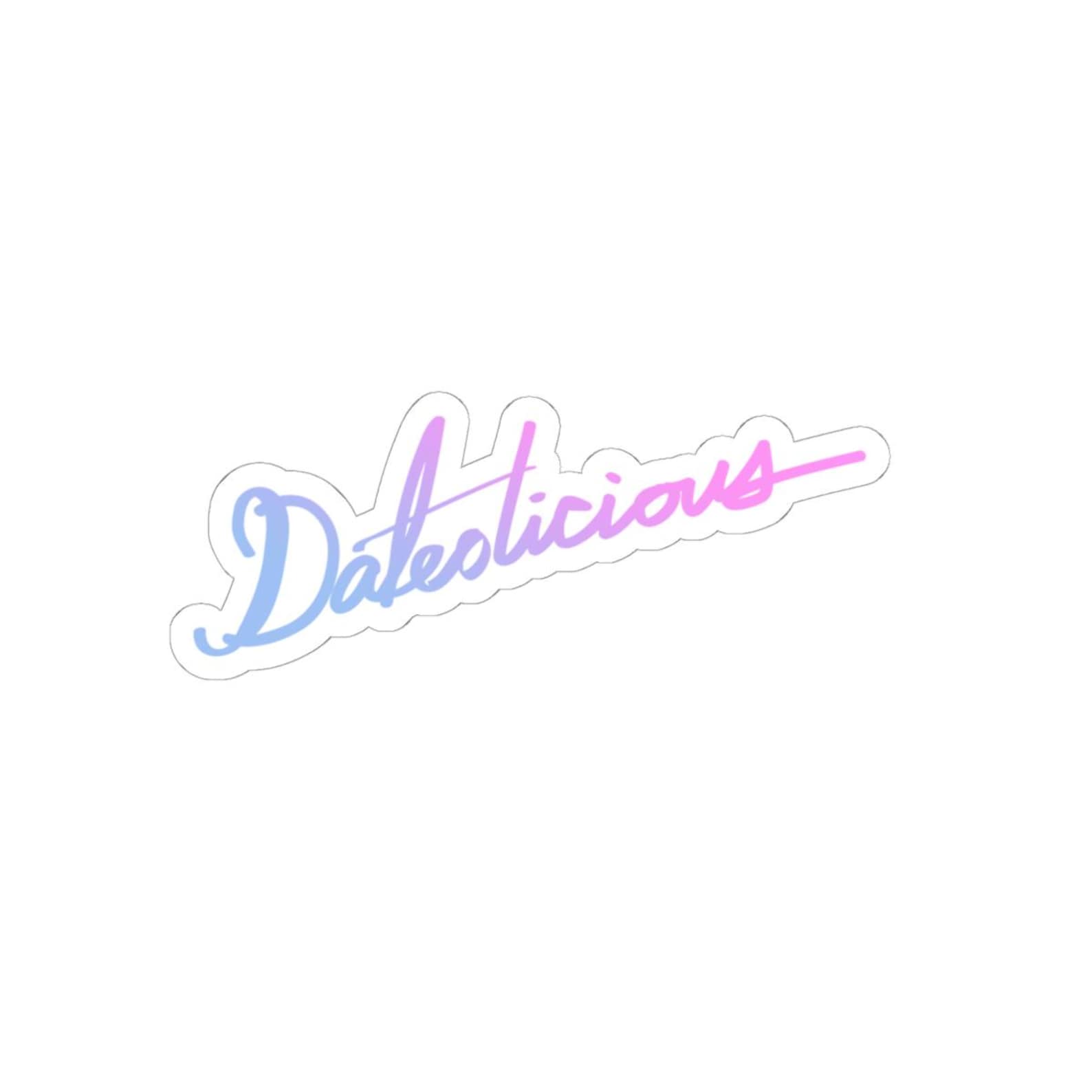 Dateolicious Script Gradient Kiss-Cut Sticker