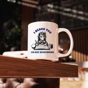 Funny Autism Coffee Mug, Morning Routine, Tea Cup, ADHD Present, Neurospicy