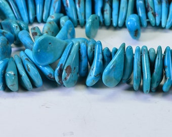 Sleeping Beauty Pear Teardrops Beads Turquoise Front Drilled Natural Gemstone Bead Sleeping Beauty  Beads Jewelry Making