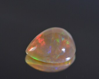 Natural Ethiopian Brown  Fire Opal Pear Cut