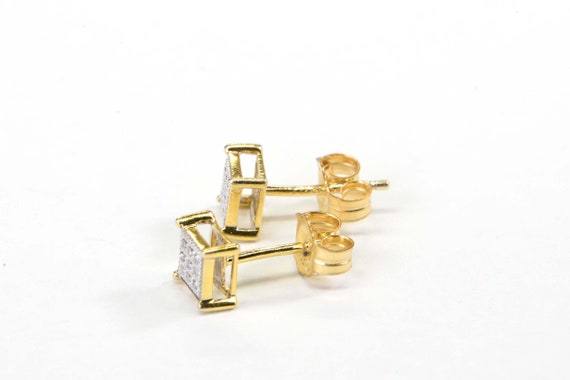 Extra Small Princes Style Diamond Stud Earrings 1… - image 6