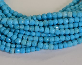 Sleeping Beauty Turquoise Beads Natural Gemstone Beads Jewelry Making Supplies