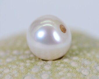 AA White Large Pearl, South sea Tahitian Loose  Pearl 13mm Large Hole 2mm