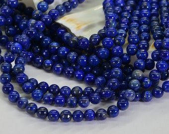 4mm Lapis Lazuli Beads Royal Blue Natural Lapis Lazuli Round Jewelry Making Supplies