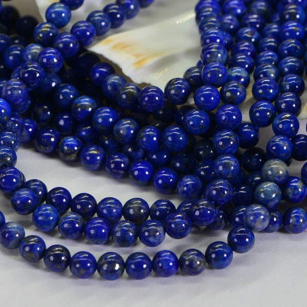 4mm Lapis Lazuli Beads Royal Blue Natural Lapis Lazuli Round Jewelry Making Supplies