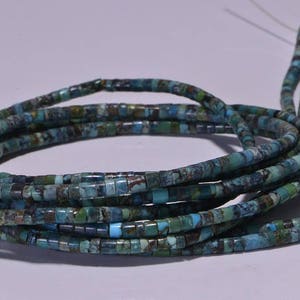 Turquoise 2.9x2.5mm 16&quot; Strand Beads Heishi Turquoise Beads Natural Gemstone Beads Jewelry Making Supplies