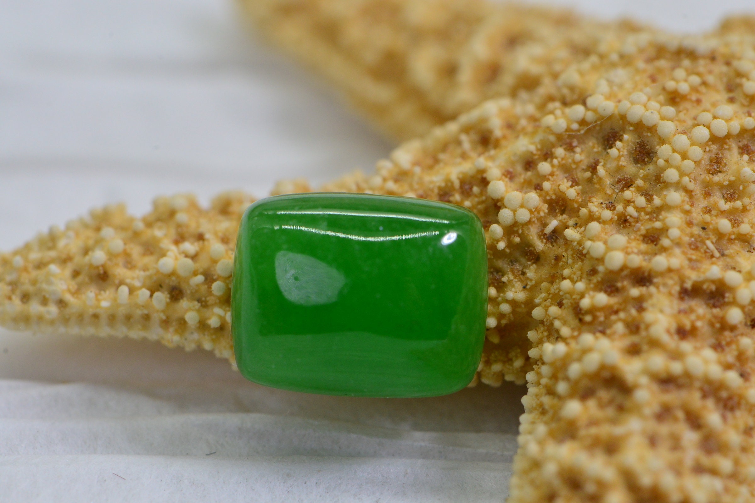 Cabujón rectangular de jade birmano verde manzana de 10 x 8 mm con parte trasera plana, piedra preciosa natural cortada a mano