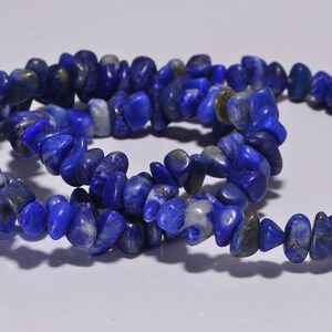 Lapis Lazuli nugget, Royal Blue Natural Lapis Lazuli Jewelry Making Supplies image 3