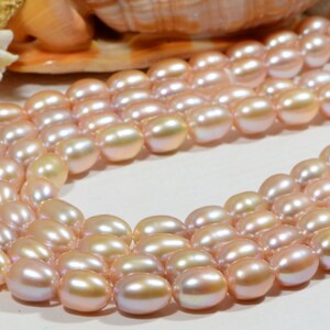 Freshwater Pearl Rice  12x9mm Pearl Beads Jewelry Making Supplies