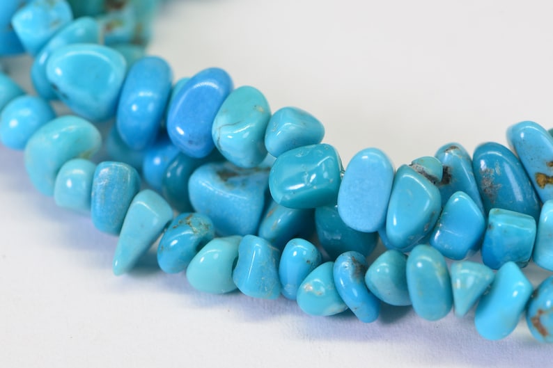 Nevada Turquoise 16 Strand Beads Nugget Turquoise Beads Natural Gemstone Beads Jewelry Making Supplies image 1