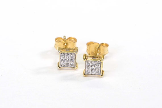 Extra Small Princes Style Diamond Stud Earrings 1… - image 2
