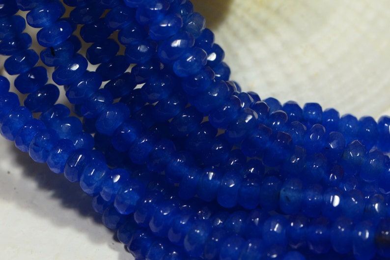 Gemstone Beads 4mm Quartz Beads Made to Imitate Sapphire Jewelry Making Supplies