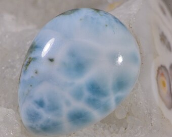 Larimar Cabochon 23.5x18.2x6mm Natural Gemstone Cabochon