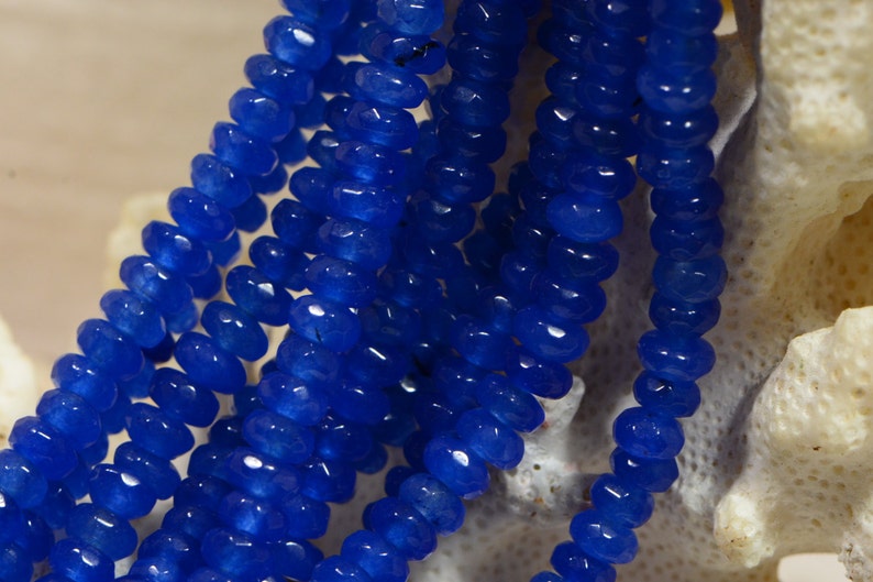 Gemstone Beads 4mm Quartz Beads Made to Imitate Sapphire Jewelry Making Supplies