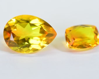Brazilian Citrine Sunset Color Emerald Cut Gemstone Yellow Orange Gemstone Jewelry supplies, Jewelry making, Jewelry findings  Ring Repair
