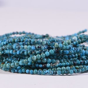 2mm Turquoise round  Beads Natural Gemstone Beads Jewelry Making Supplies