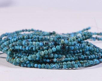 2mm Turquoise round  Beads Natural Gemstone Beads Jewelry Making Supplies