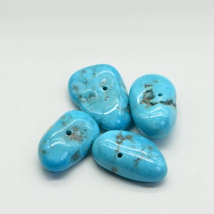 Sleeping Beauty Nuggets Turquoise  Natural Gemstone Beads Jewelry Making Supplies