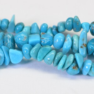 Nevada Turquoise 16 Strand Beads Nugget Turquoise Beads Natural Gemstone Beads Jewelry Making Supplies image 5