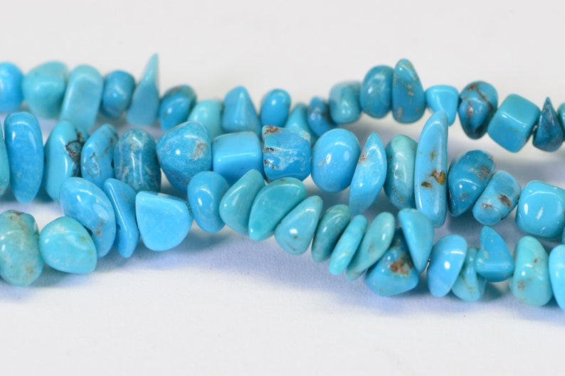 Nevada Turquoise 16 Strand Beads Nugget Turquoise Beads Natural Gemstone Beads Jewelry Making Supplies image 6