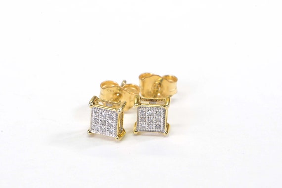 Extra Small Princes Style Diamond Stud Earrings 1… - image 8