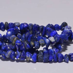Lapis Lazuli nugget, Royal Blue Natural Lapis Lazuli Jewelry Making Supplies image 5