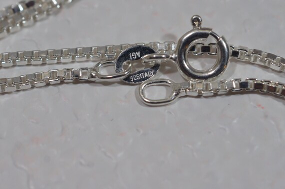 thumbnail image 2 of .925 Sterling Silver 1.1mm Box Chain Necklace – 14 To 30 Inch, Made In Italy 2 of 5