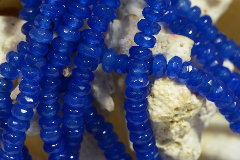 Gemstone Beads 4mm Quartz Beads Made to Imitate Sapphire Jewelry Making Supplies