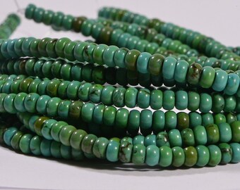 Turquoise Full Strand Beads 4.1x2.4 mm Natural Gemstone Beads Jewelry Making Supplies