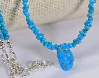 Genuine Sleeping Beauty Turquoise beads Free Form American Turquoise