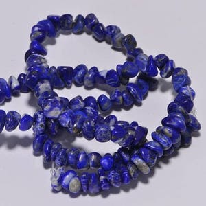 Royal Blue Lapis Lazuli Nugget Strand: Jewelry Making Supplies