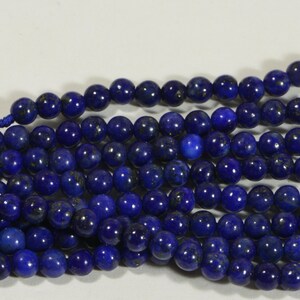 Lapis Lazuli Beads: 3.3mm Royal Blue Gemstone Strand